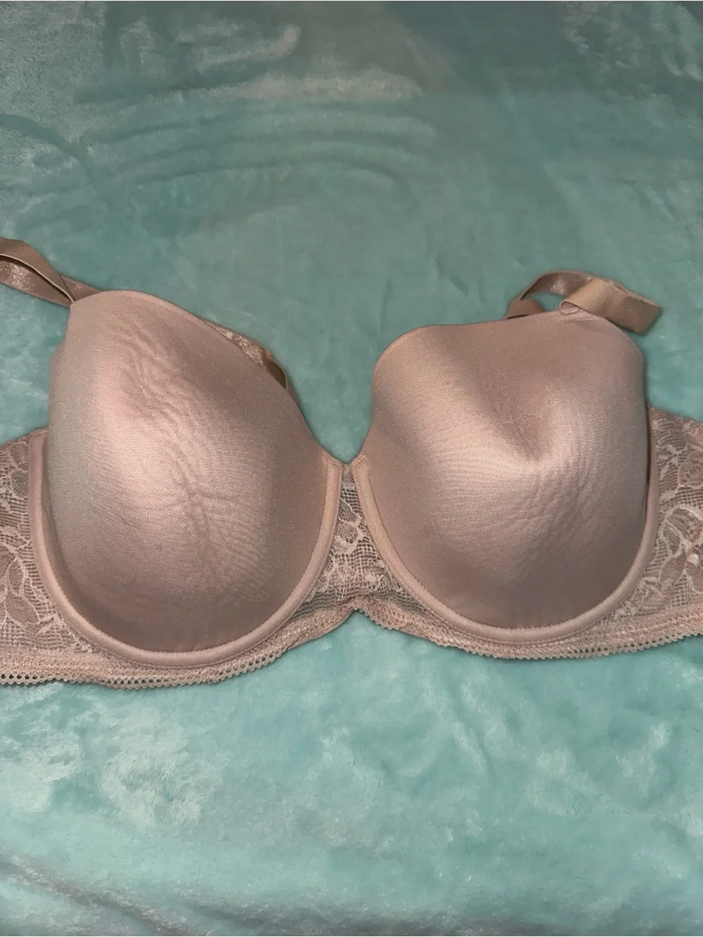 ThirdLove Smooth Molded Graphic Lace-Back Demi Bra in Nude